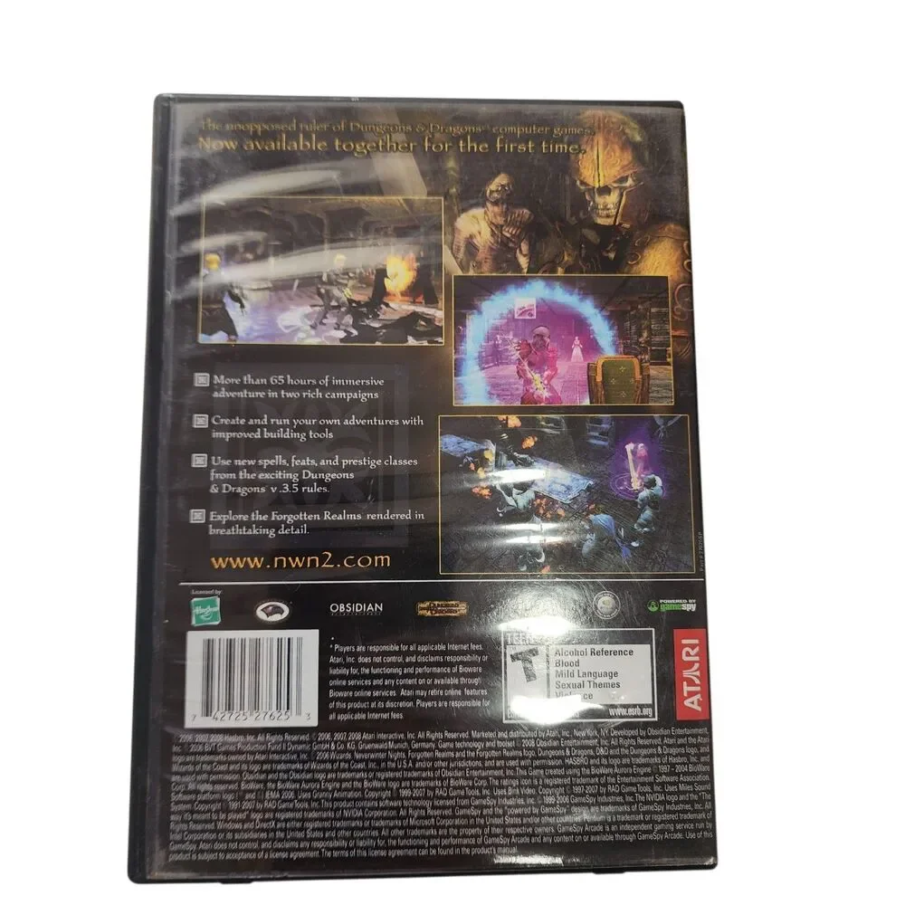 Neverwinter Nights‎ 2 Gold PC DVD Complete Atari RPG D&D Windows Game